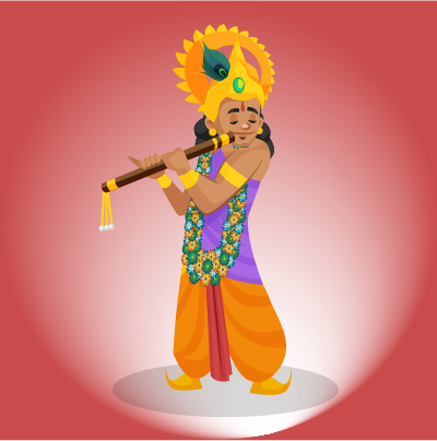 Hindu Gott Krishna