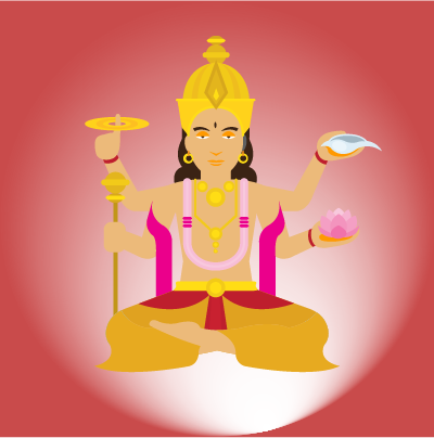 Hindu Gott Vishnu
